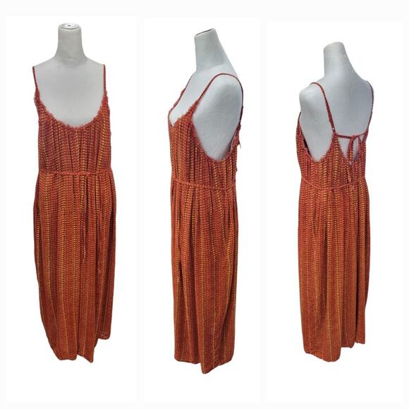 Urban Outfitters Pants - Urban Outfitters Women's Kiari Wide Leg Oversized Boho Jumpsuit Size‎ XS